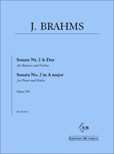 Cover - Brahms, Sonate Nr. 2 op. 100